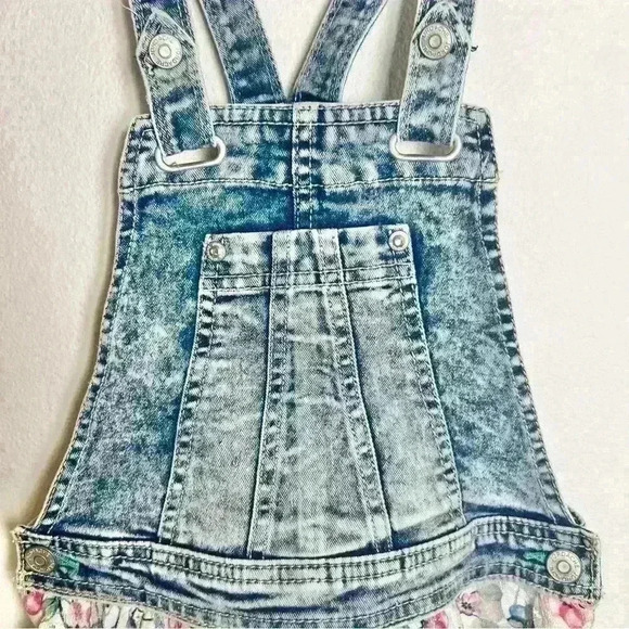 Jordache | Girls' Acid Wash Denim Skirtall Dress | Size 7/8 - Picture 3 of 15